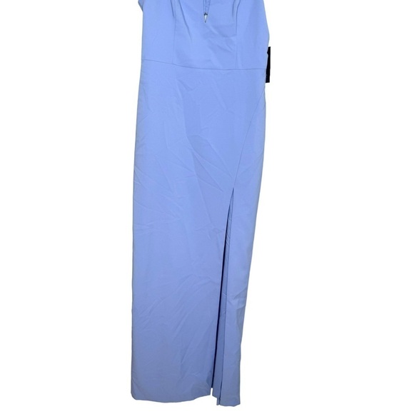 NWT AIDAN BY AIDAN MATTOX Cutout Column Gown Wisteria Size 10 - Picture 3 of 8